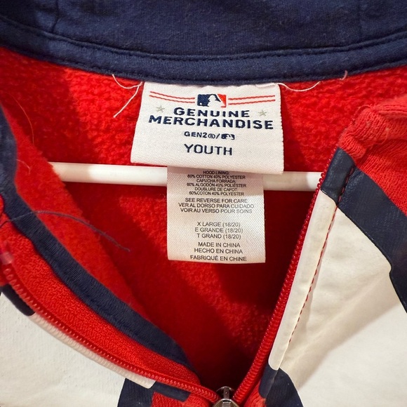 Genuine Merchandise Red and Blue Youth Hoodie - Picture 2 of 7